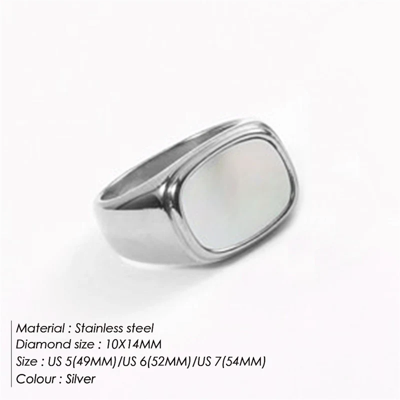 Women's Fashion Stainless Steel Ring for everyday wear. Durable, water-resistant, and hypoallergenic, providing style an