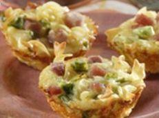 Ham and Noodle Tarts