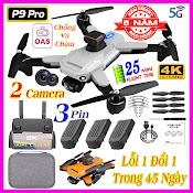 Ply Cam Mini Giá Rẻ Có Camera 4K - Flycam Điều Khiển Từ Xa P8/P9 - Động Cơ Không Chổi Than - Cảm Biến Tránh Vật Cản