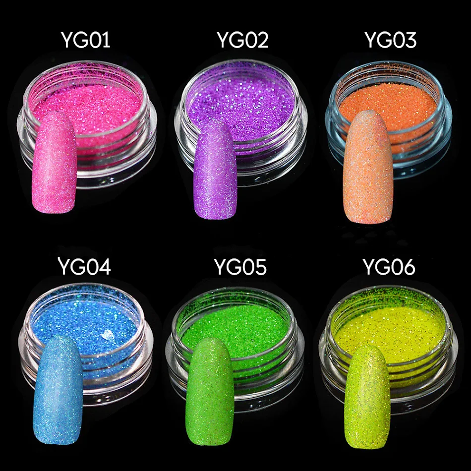Pó mágico neon para unhas Decore suas unhas com cores vibrantes e brilho intenso. Fácil de usar, duradouro e perfeito para criar designs incríveis e originais.