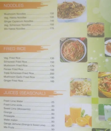 Plantain Leaf menu 