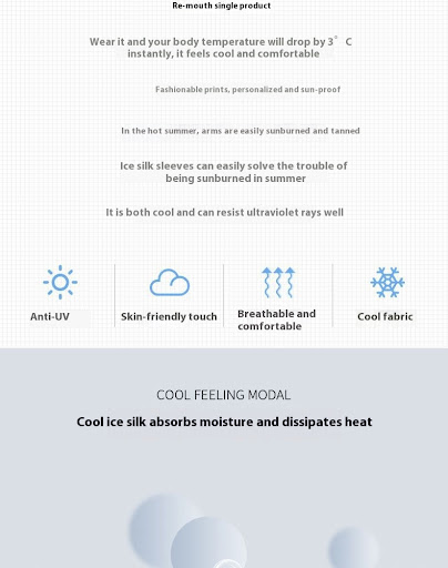 Title 6, Printed Viscose Fiber Sun Protection Oversleeve...