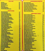 99 Variety Dosa & Pav Bhaji menu 2