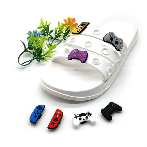 Title 2, Game Controller Style Casual Sandals With Flora...