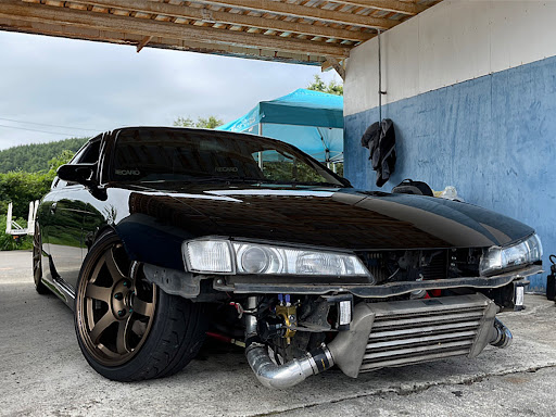 シルビア S14 後期のエビス夏祭り エビスサーキット 自由すぎる ドリフト練習 草刈り機に関するカスタム メンテナンスの投稿画像 車のカスタム情報はcartune