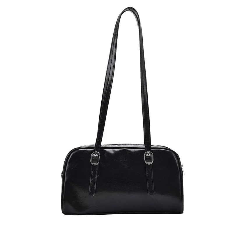 Bolso de mano para mujer estilo coreano con textura occidental, frutal verde, tendencia, bolso bajo el brazo, ideal para llevar.