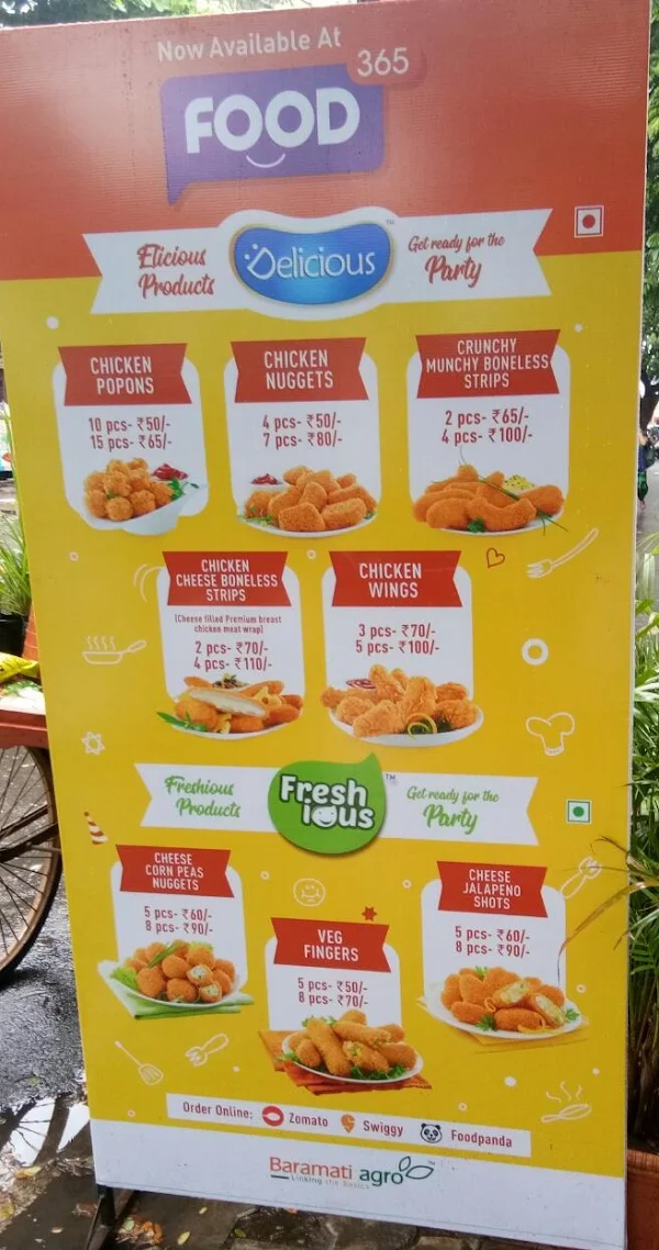 Food 365 menu 