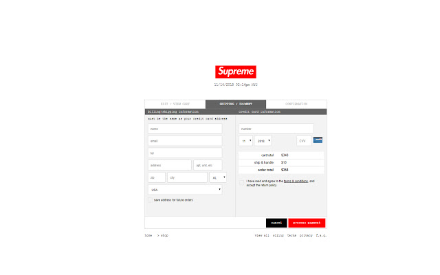 Z Supreme autofill chrome extension