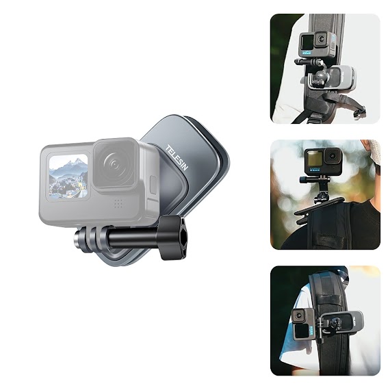 Kẹp Dây Balo Gắn Gopro Và Action Cam Telesin V2