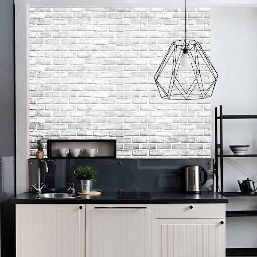 Title 1, Simulation Brick Pattern WhiteBrick Wall Paper ...