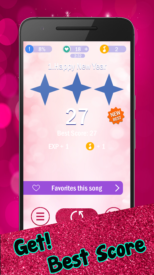   Pink Piano Tiles 2- 스크린샷 