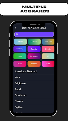 Screenshot Universal AC Remote Control