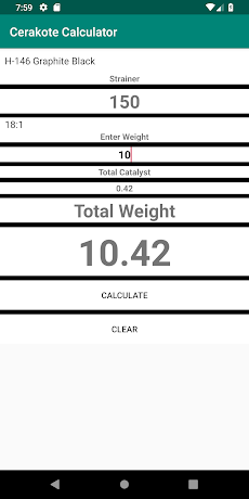 Cerakote Calculatorのおすすめ画像2