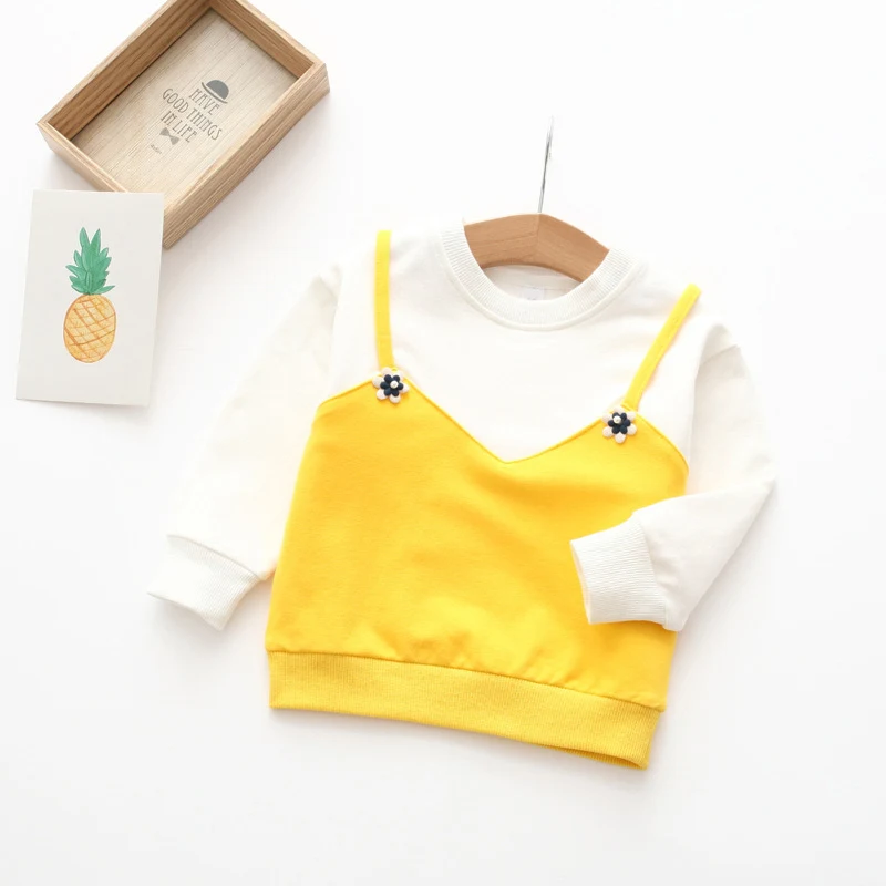 Title 10, Camiseta coreana de manga larga para niña con f...