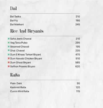 Barley Multicuisine Restaurant menu 