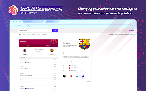 Sports Search for Chrome™