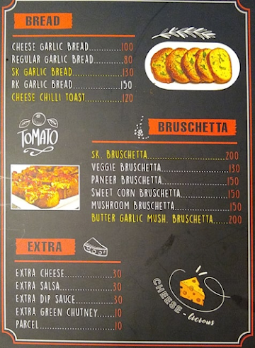 Shreekrishna Pizza, Pasta menu 