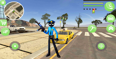 Police Stickman Rope Hero Gangstar Crime Mafiaのおすすめ画像1