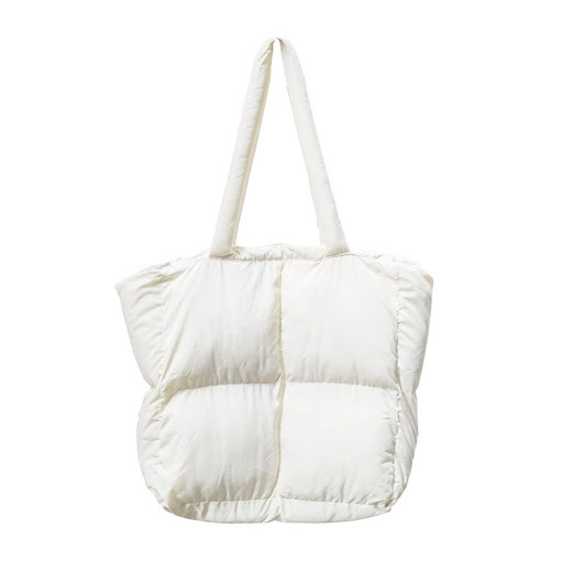 Title 1, Womens Single Shoulder Down Pleated Cotton Bag...