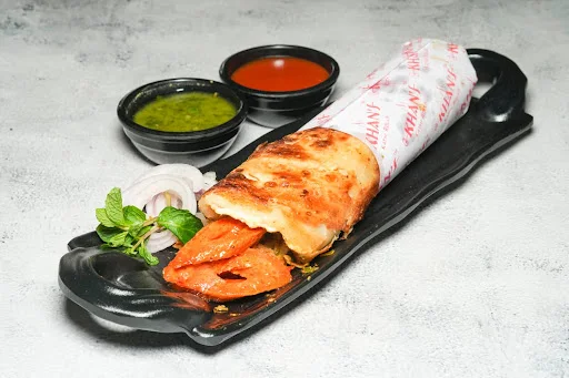 Spicy Chicken Kebab Kathi Roll