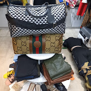 Some of the counterfeit goods that were seized in Eastgate shopping centre on Wednesday. Two men were arrested and goods worth R6m were seized.