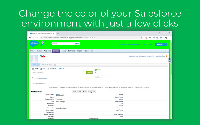 iris: Salesforce Color Changer chrome extension