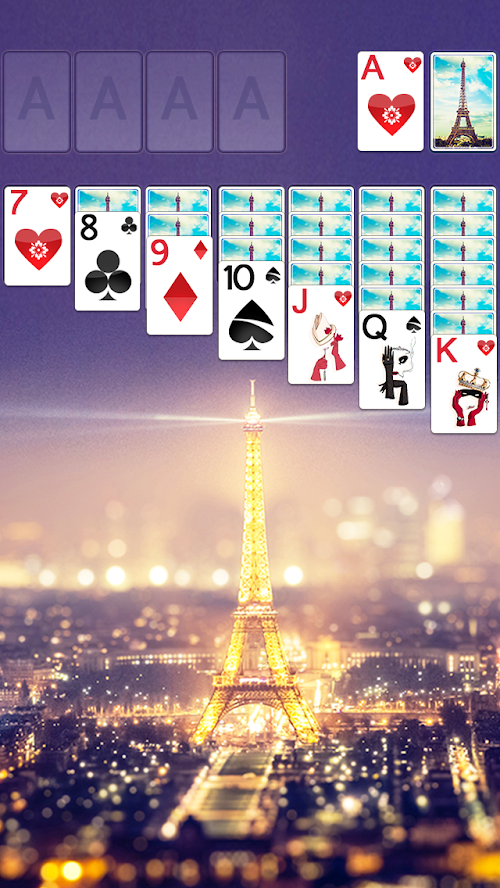 Android application Solitaire Paris Dream Theme screenshort