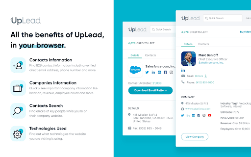 UpLead - Find Emails on Websites