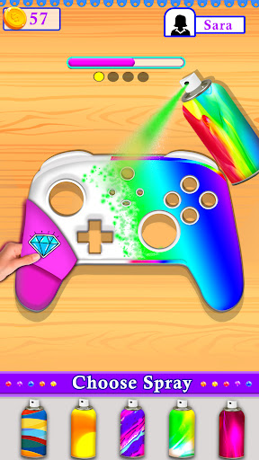 Screenshot Tie Dye Controller: DIY Games