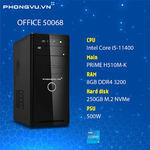 PC PV Home Office 50068 (i5-11400/8GB/250GB SSD/No OS)