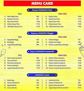 Jugaad The Street Food Kitchen menu 