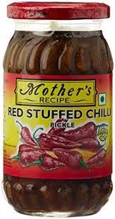 Mothers Recipe Mothers Red Stuffed Chilli Pickle 400 Gm