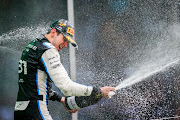 Esteban Ocon of France and Renault celebrates winning the Formula One Grand Prix of Hungary at Hungaroring on August 1 2021 in Budapest.