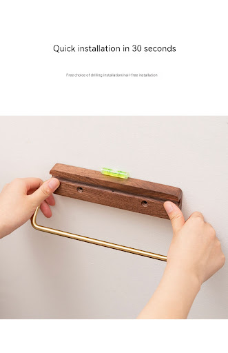 Title 2, Punch-Free Toilet Paper Roll Stand Toilet Wall-...