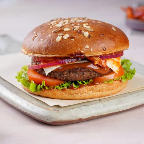 Veg Plant Mutton Burger (Protein- 28g)