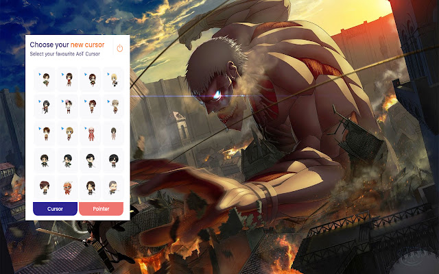 Attack on Titan Anime Cursor