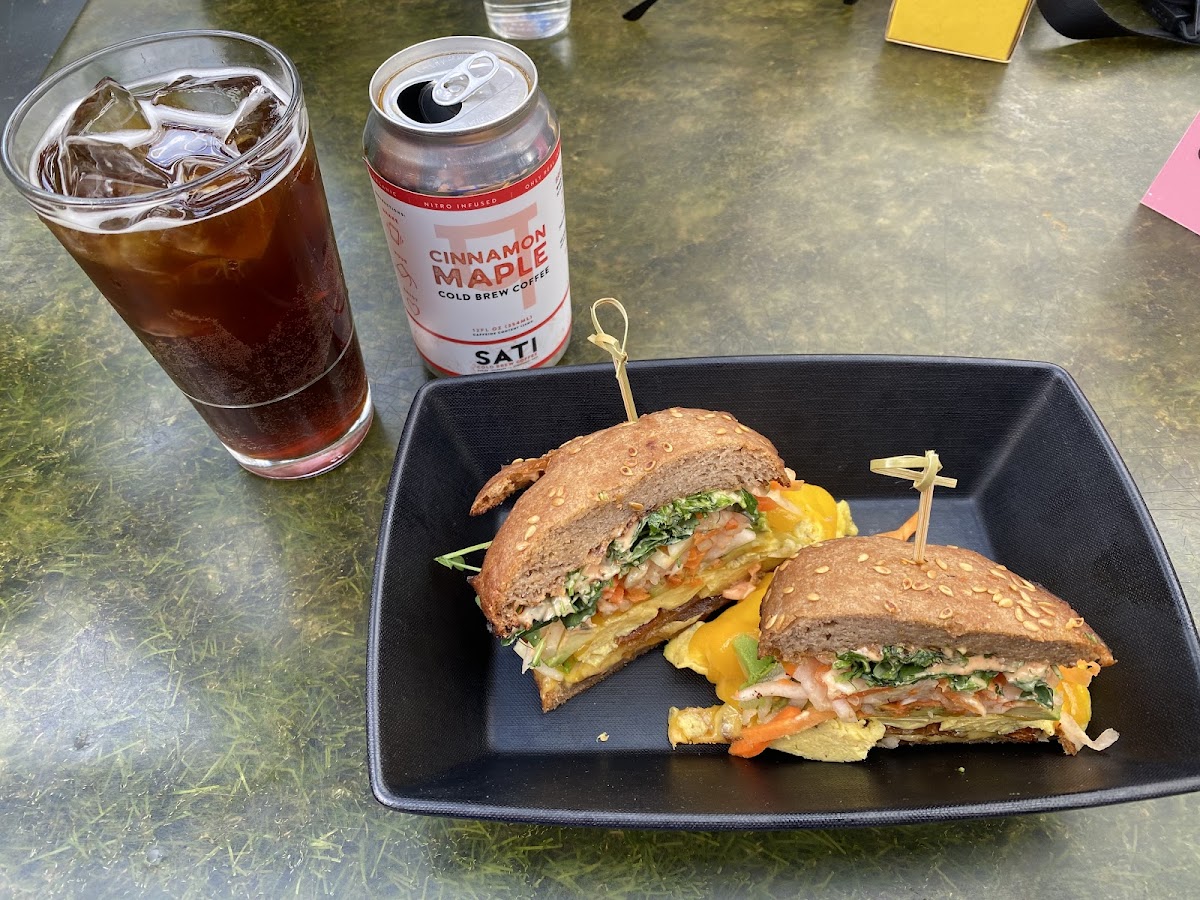 Breakfast sandwich with avocado!