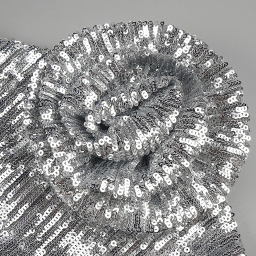 Title 3, European and American Silver Paillette Dress