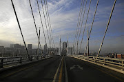 The Nelson Mandela Bridge in Braamfontein is uncharacteristically quiet as the  lockdown begins.