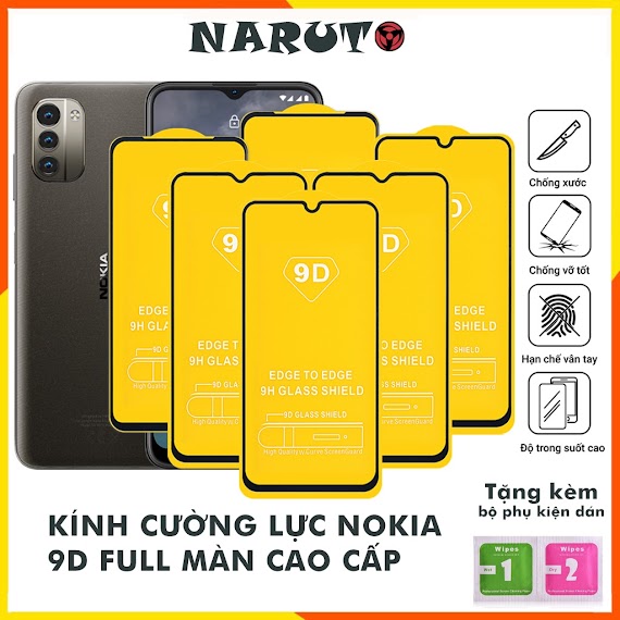 Kính Cường Lực Nokia G11 Plus C21 Plus C20 C21 G21 Nokia 7.2 6.2 3.2 2.3 5.4 3.4 2.4 5.3 G20 G10 Full Màn Kính [9D]