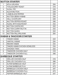 Dindigul Thalappakatti menu 4