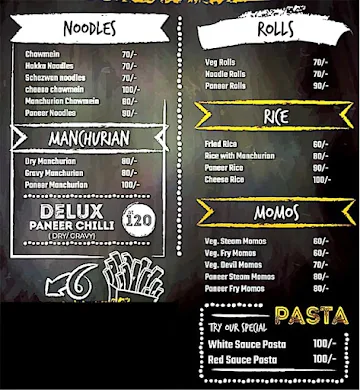 A To Z Fast Food menu 