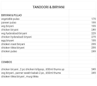 A.K Tandoor And Biryani menu 2
