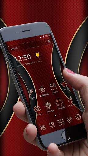 Red Black Gold Hero Theme