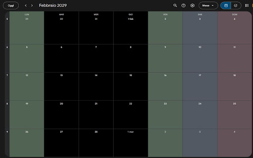 Google Calendar Weekend Highlighter
