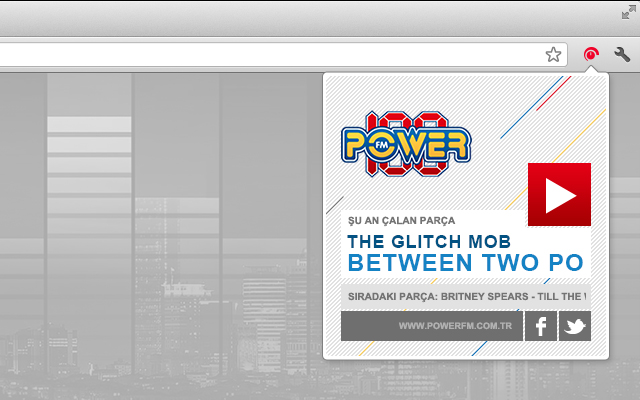 POWER FM chrome extension