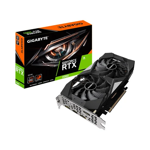 Card màn hình GIGABYTE GeForce RTX 2060 6GB GDDR6 OC