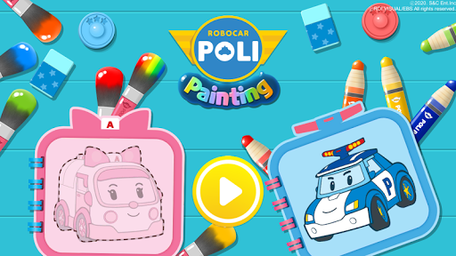 Robocar Poli Painting Fun