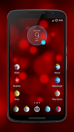 Baubles christmas icon theme