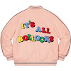 jamie reid/supreme it's all bollocks varsity jacket ss21